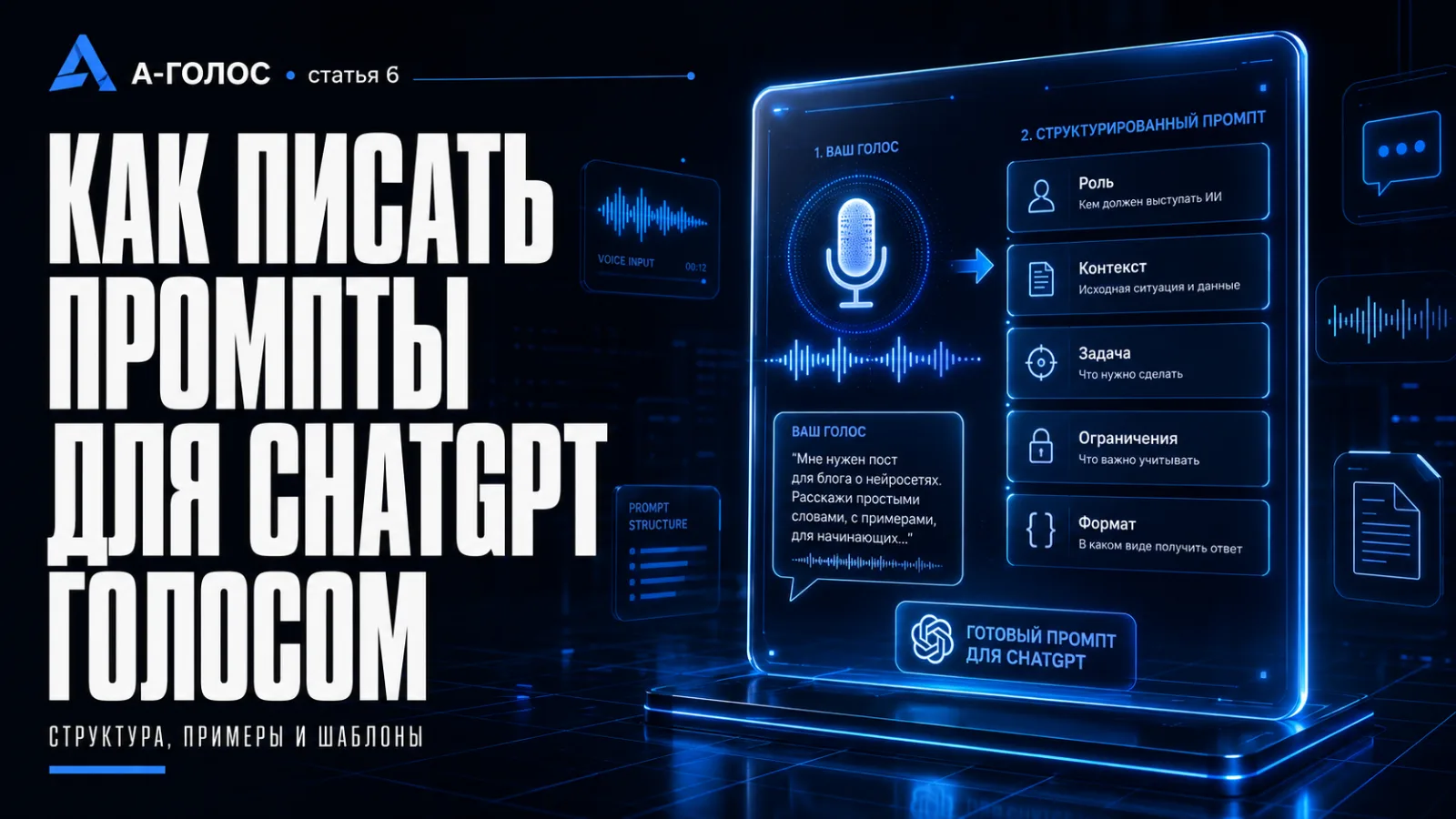 Как писать промпты для ChatGPT голосом