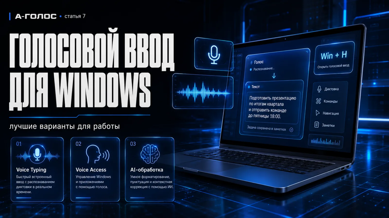 Голосовой ввод для Windows: настройка и лучшие программы